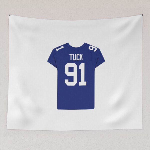 Artikelvorschau, Justin Tuck # 91 Jersey entworfen und verkauft von BACGraphics.