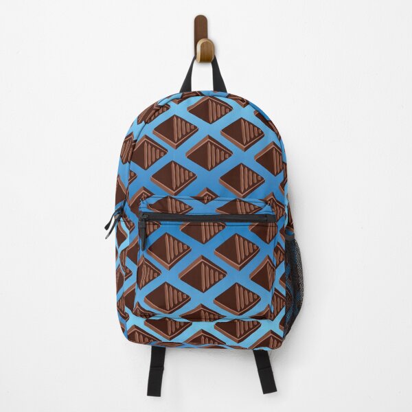 Item preview, Dark Chocolate Square Blue Pattern designed and sold by --SorahMalka--.