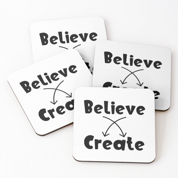 Item preview, Believe Create - Law of Attraction  designed and sold by LoA-Lady.