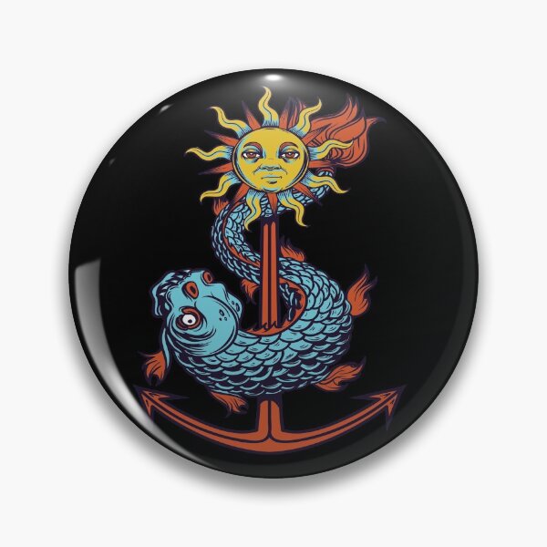 Item preview, Colorful Sunshine Anchor with Fish designed and sold by Sinfamous.
