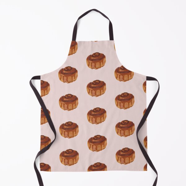 Item preview, Cinnamon roll watercolour illustration (Pink background) designed and sold by tifft.