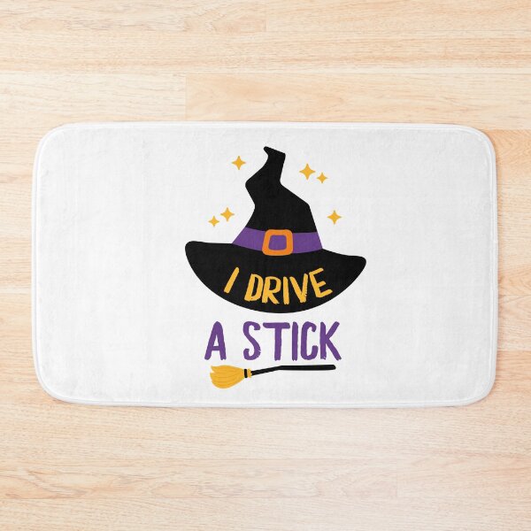 Item preview, Witch Halloween Broom Broomstick Hat I Drive A Stick Witchy Funny Costume Graphic Halloween Meme designed and sold by gkao.