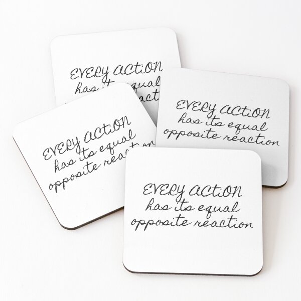Item preview, Every action has its equal opposite reaction Hamilton Quote designed and sold by MonMonTales.