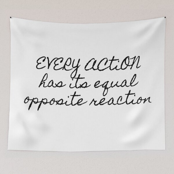 Item preview, Every action has its equal opposite reaction Hamilton Quote designed and sold by MonMonTales.
