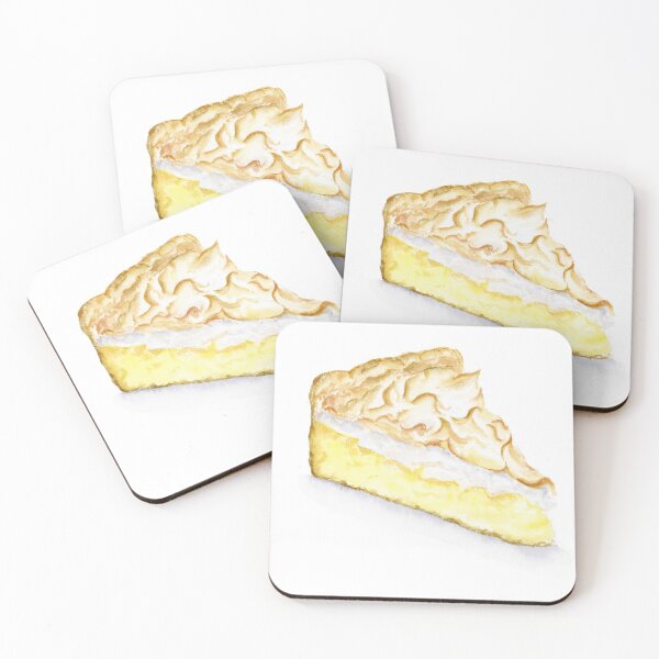 Item preview, Watercolor Lemon Meringue Pie  designed and sold by daphsam.
