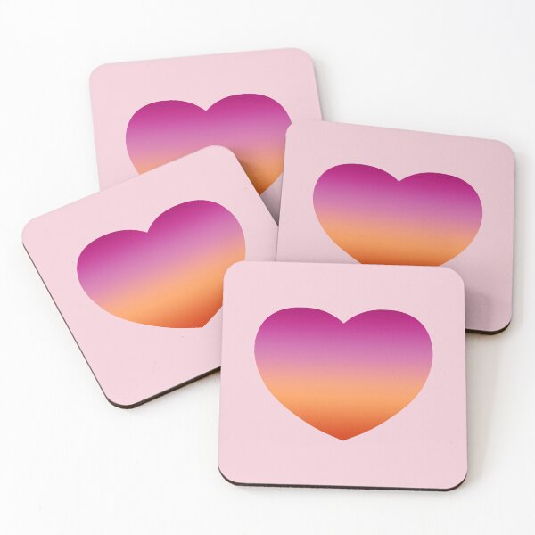 Item preview, Lesbian Pride Flag Gradient Heart designed and sold by paralia.