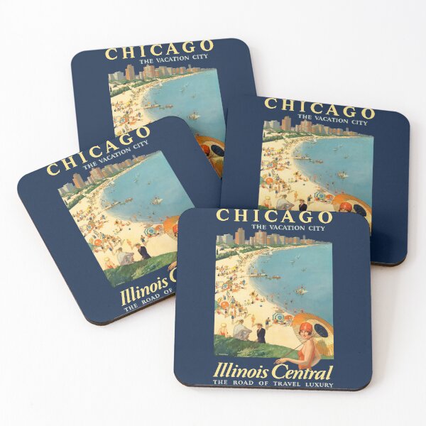 Item preview, Vintage Chicago The Vacation City Illinois Central The Road of Travel Luxury by Paul Proehl designed and sold by digitalvintage.