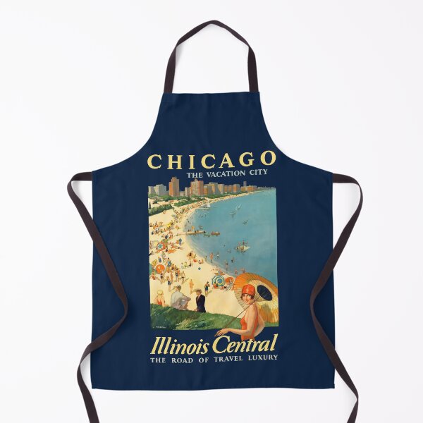 Item preview, Vintage Chicago The Vacation City Illinois Central The Road of Travel Luxury by Paul Proehl designed and sold by digitalvintage.