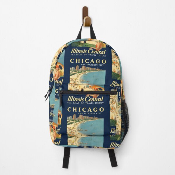Item preview, Vintage Chicago The Vacation City Illinois Central The Road of Travel Luxury by Paul Proehl designed and sold by digitalvintage.