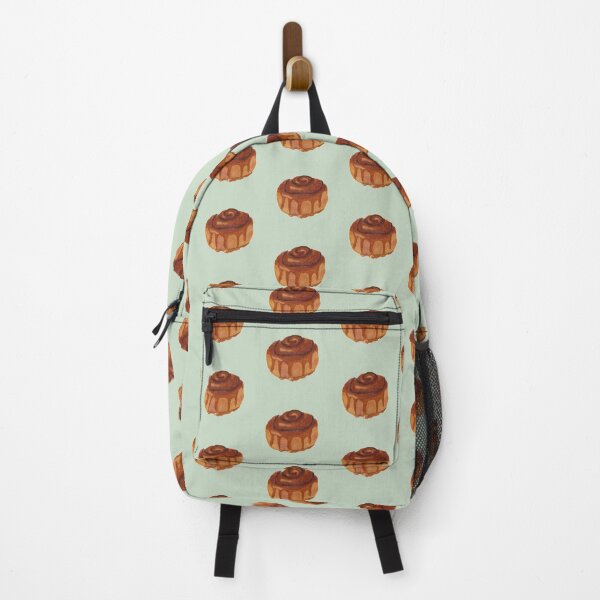 Item preview, Cinnamon roll watercolour illustration (green colour background) designed and sold by tifft.