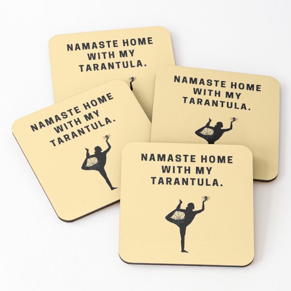 Item preview, Namaste Home Yoga Girl Tarantula Cobweb Arachnid Lovers designed and sold by luchik-and-co.