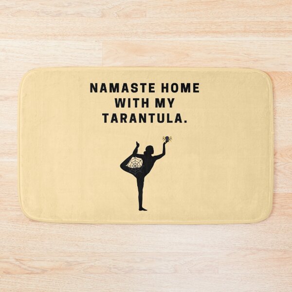 Item preview, Namaste Home Yoga Girl Tarantula Cobweb Arachnid Lovers designed and sold by luchik-and-co.