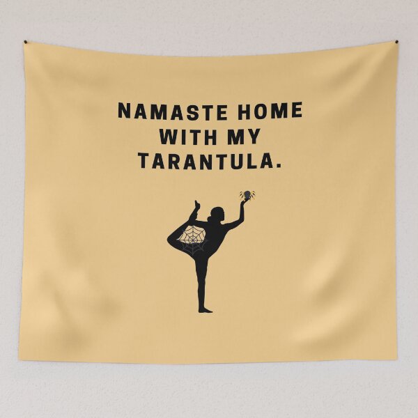 Item preview, Namaste Home Yoga Girl Tarantula Cobweb Arachnid Lovers designed and sold by luchik-and-co.
