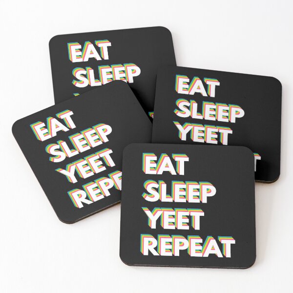 Item preview, Eat Sleep Yeet Repeat Rainbow designed and sold by infleims.