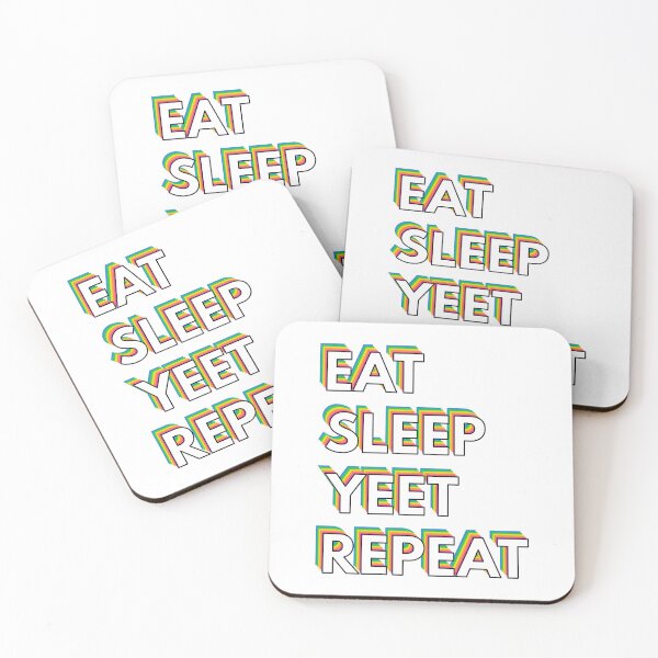 Item preview, Eat Sleep Yeet Repeat Rainbow designed and sold by infleims.