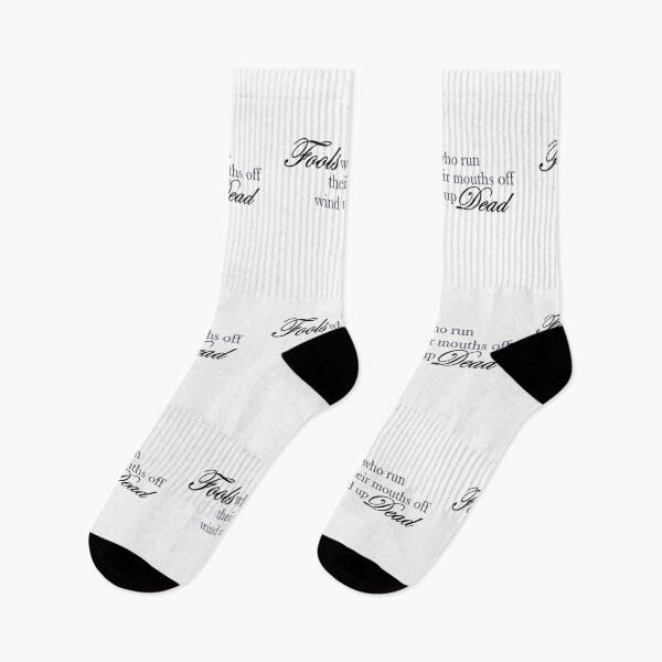 Item preview, Fools who run their mouths off wind up dead Hamilton Quote designed and sold by MonMonTales.