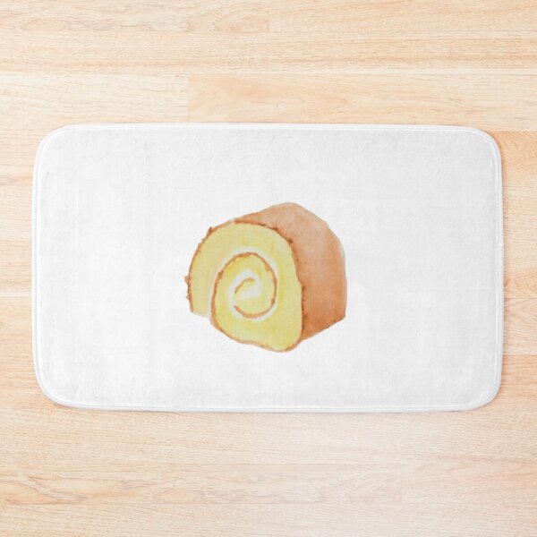 Item preview, Swiss roll cake watercolour illustration (white background) designed and sold by tifft.