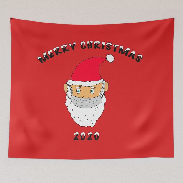 Item preview, Merry Christmas Santa red/black designed and sold by oxoxoxo.