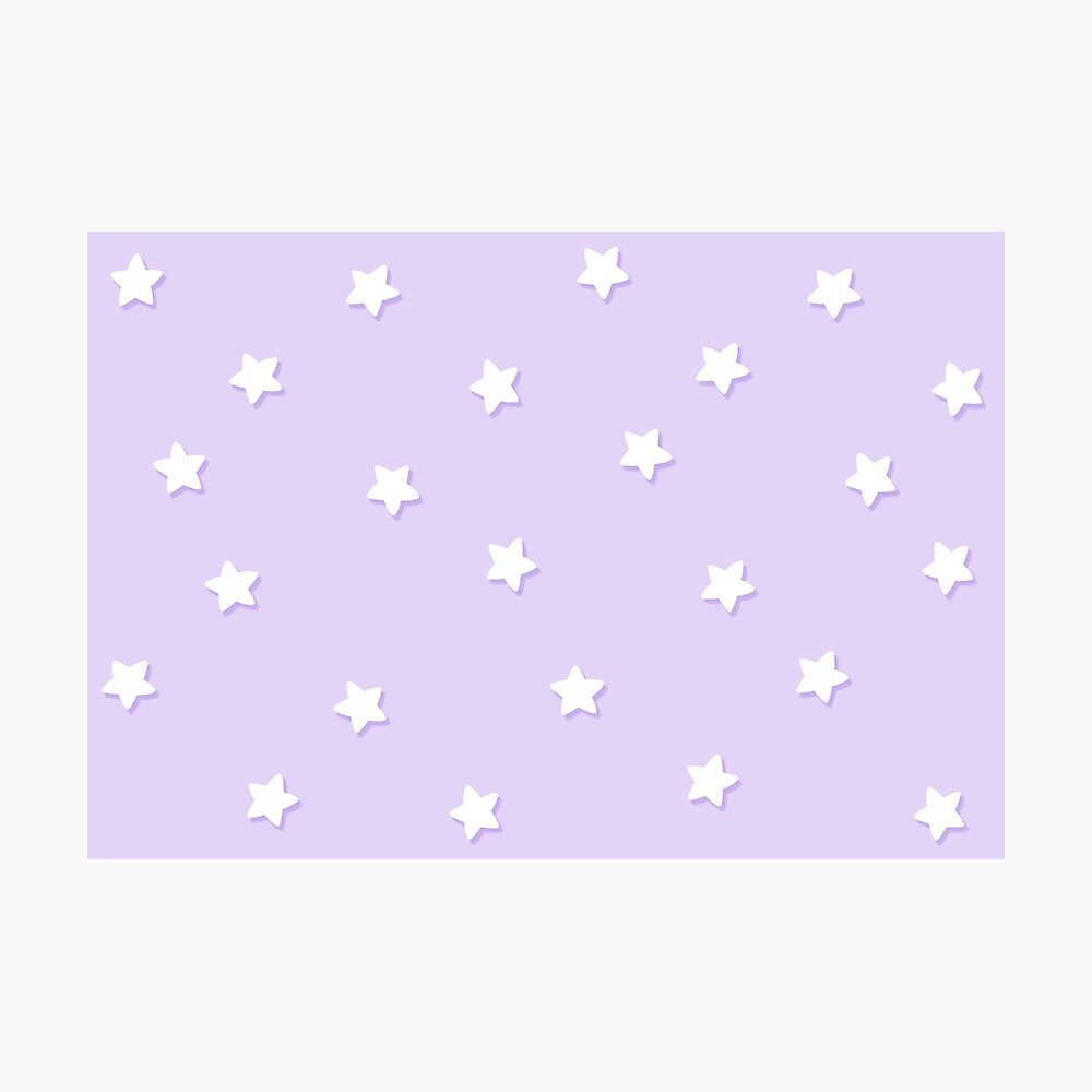 Stars Purple Pastel Aesthetic Kawaii Cute