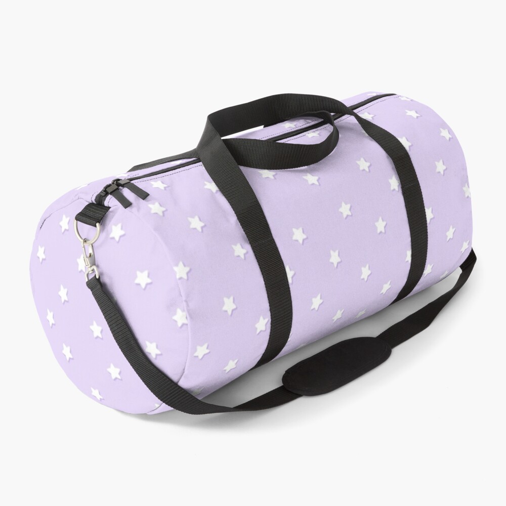 Pastel Purple Lilac Fluffy Fantasy Fairytale Sunset Clouds In The Sky Travel /duffle Bag by Enshape - SMALL - 19 x 9.5