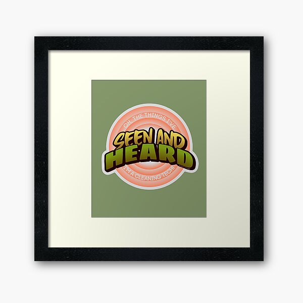 Item preview, Seen and Heard Vintage, Retro Housekeeping Humor designed and sold by SavvyCleaner.