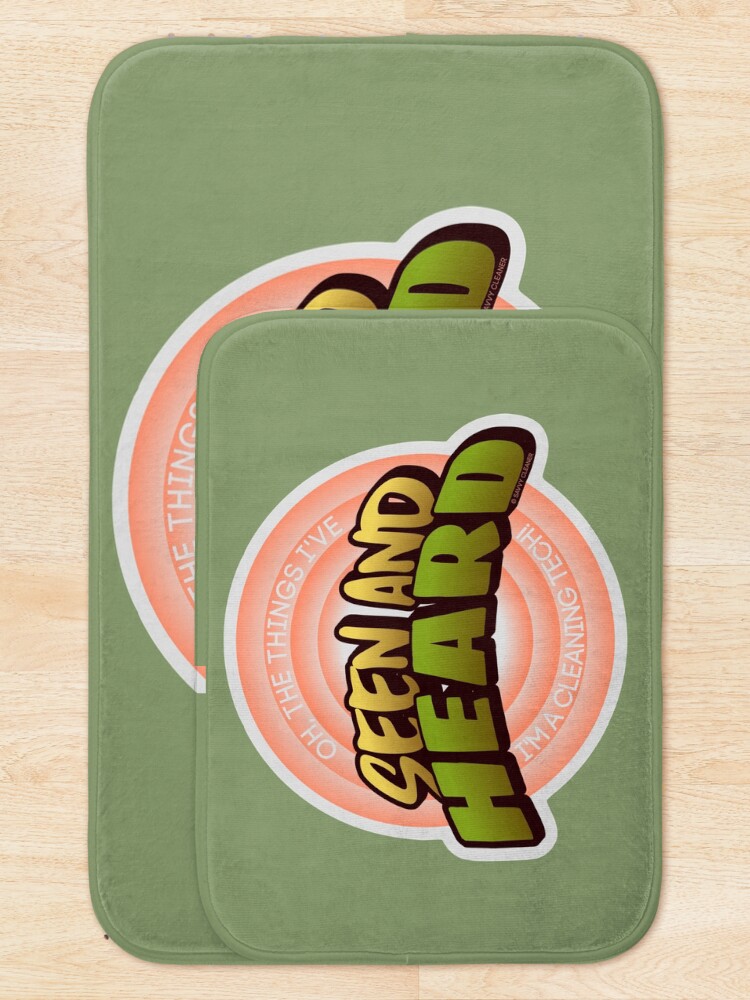 Alternate view of Seen and Heard Vintage, Retro Housekeeping Humor Bath Mat