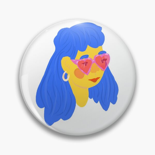 Item preview, Blue Hair Girl designed and sold by Amelia Mellberg.