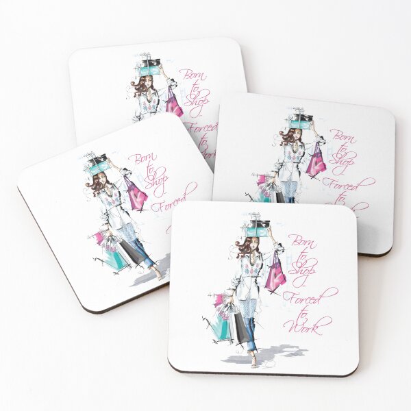 Item preview, Born to Shop Fashion illustration designed and sold by SDupre.