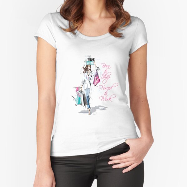 Item preview, Born to Shop Fashion illustration designed and sold by SDupre.