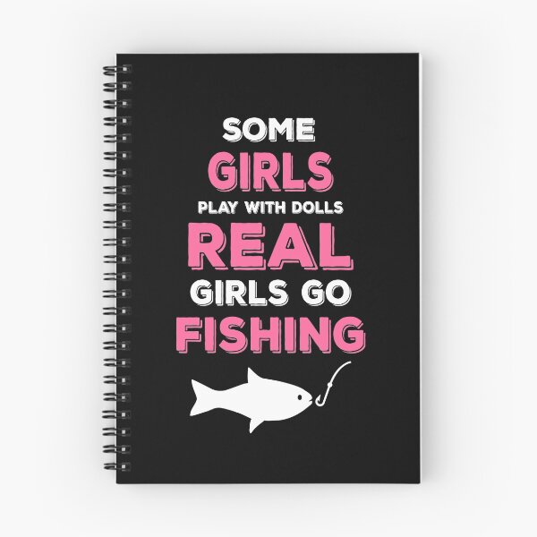 Item preview, SOME GIRLS PLAY WITH DOLLS REAL GIRLS GO FISHING designed and sold by flamingarts.