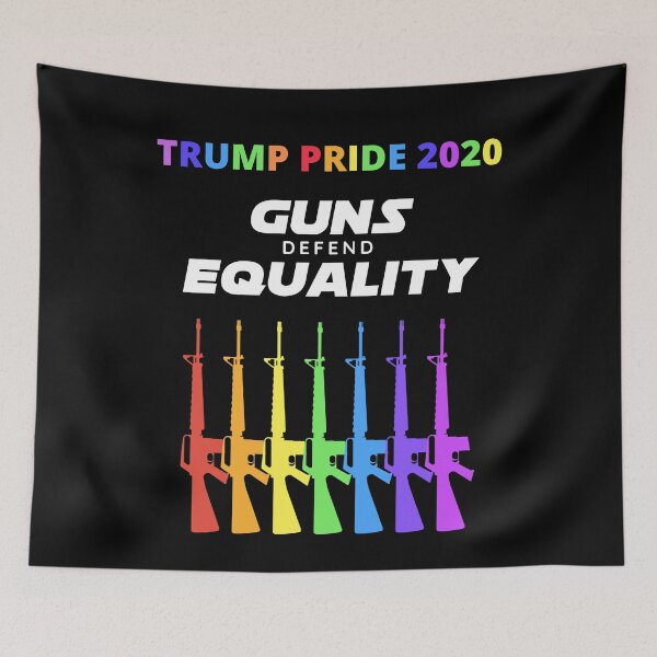 Item preview, TRUMP PRIDE 2020 GUNS PROTECT EQUALITY designed and sold by chris-ellis-art.