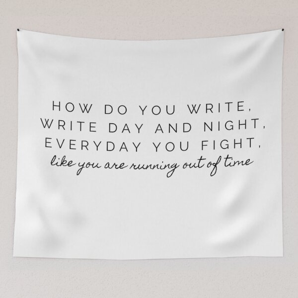 Item preview, Are you running out of time Hamilton Quote designed and sold by MonMonTales.