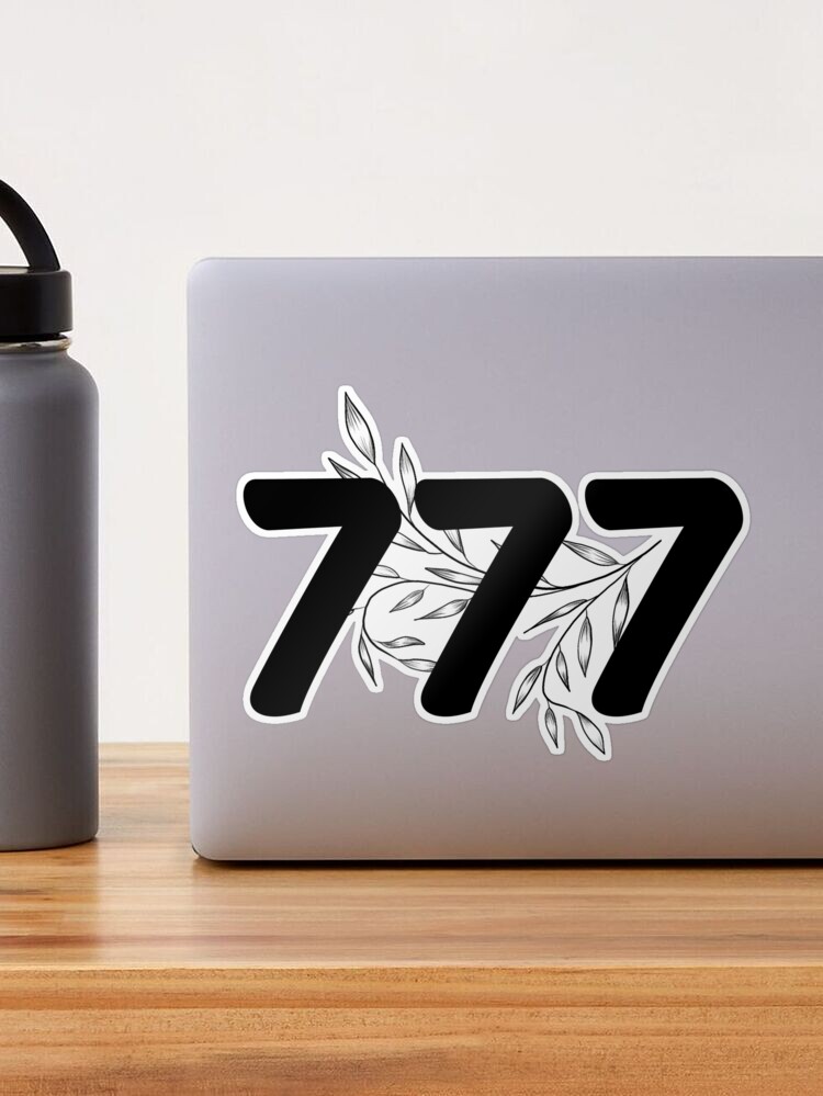 Angel Number 777 Sticker for Sale by LoA-Lady