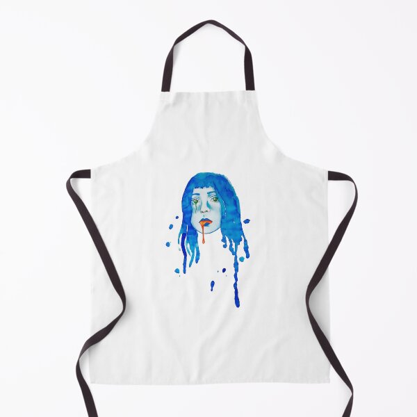 Item preview, Ashnikko FanArt Stupid Boy Blue Hair Slime Watercolor designed and sold by Renata Gonçalves.