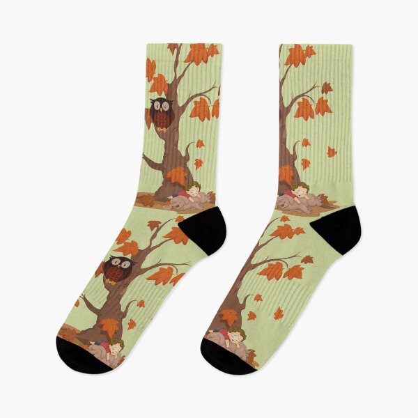 Item preview, Autumn season Autumn mood  Autumn vibes fall leaves Boy and dog designed and sold by clipartees.