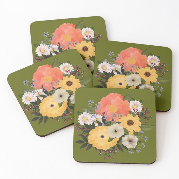 Item preview, Fall Flowers | Watercolor Style by Cherie designed and sold by CheriesArt.
