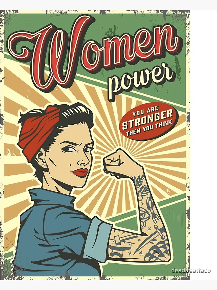 Female Power Retro Poster  Retro poster, Vintage posters decor, Vintage  posters