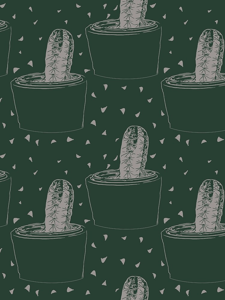 Thumbnail 3 of 3, Scarf, Cactus Pattern Design designed and sold by evrmrn.