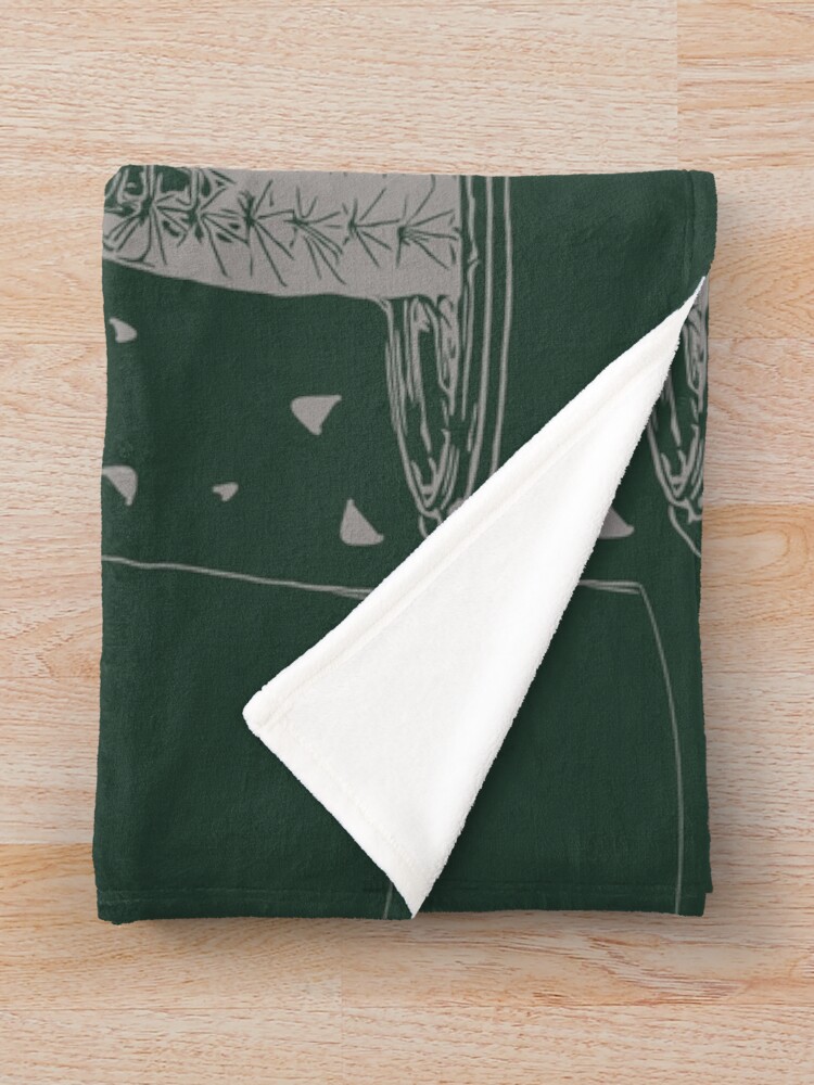 Thumbnail 3 of 6, Throw Blanket, Cactus Pattern Design designed and sold by evrmrn.