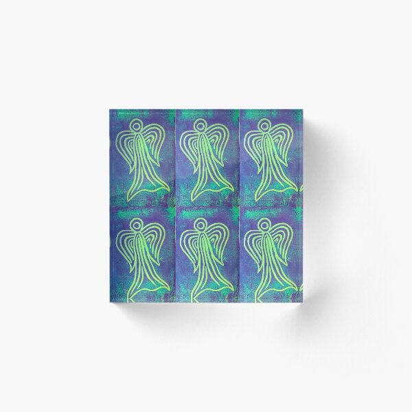 Guardian Angel by Gina Lee Ronhovde Acrylic Block