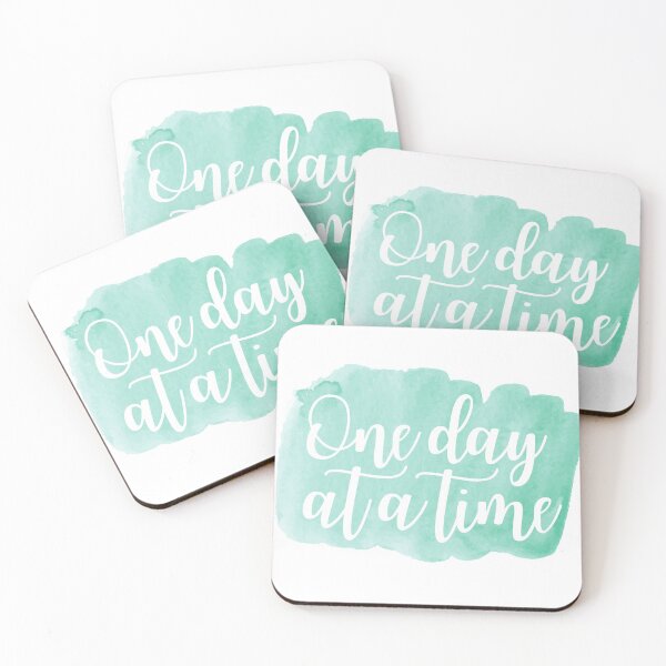 Item preview, One day at a time - Blue watercolor designed and sold by KarolinaPaz.