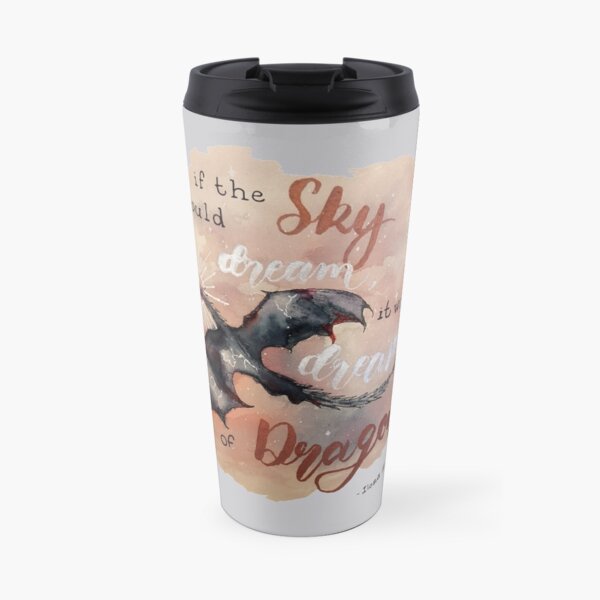 If the sky could dream, it would dream of dragons. by Ilona Andrews Travel Mug