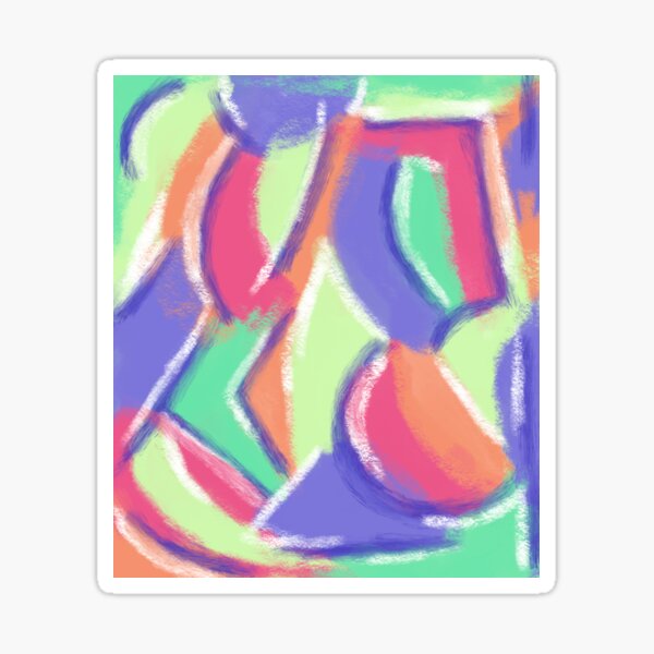 Abstract Summer Berries and Lime Sticker