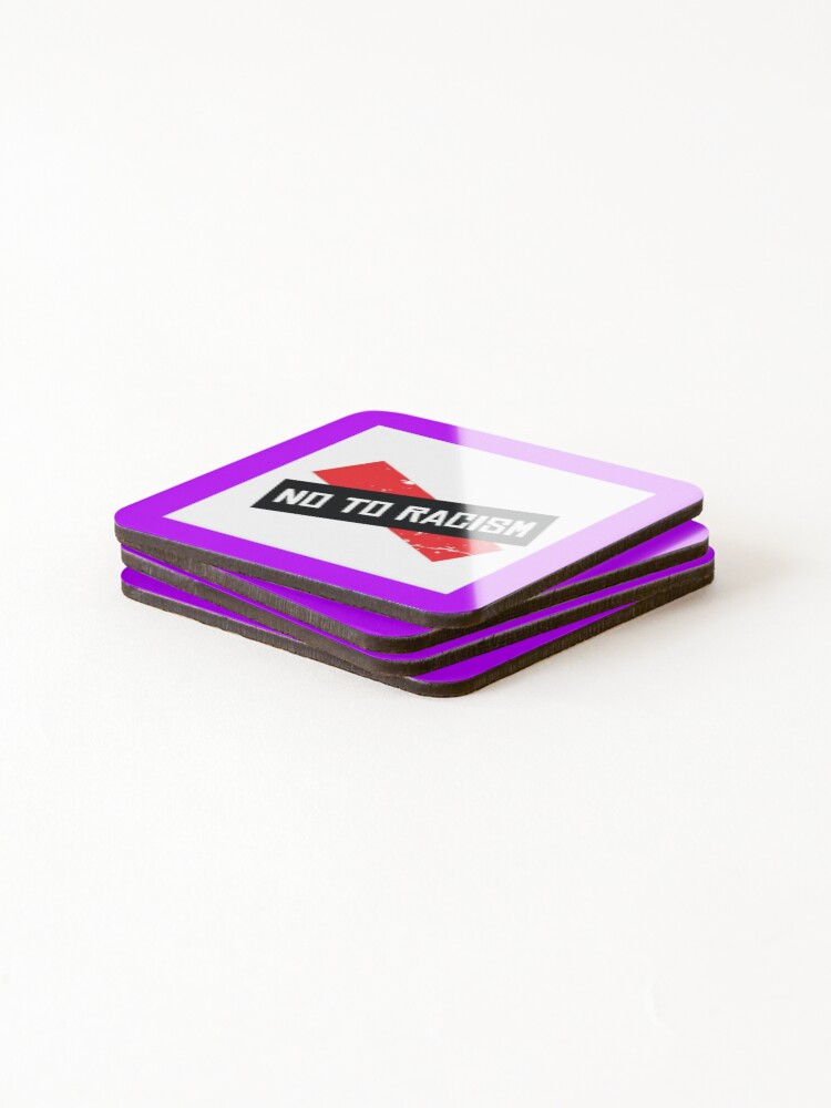 Thumbnail 4 of 5, Coasters (Set of 4), FIGHT RACISM NOW!  designed and sold by CCCREW.