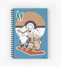 Pokemon Growlithe & Arcanine Spiral Notebook