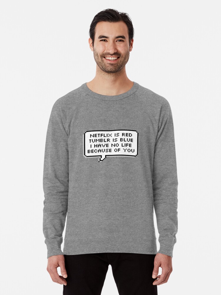 red netflix sweatshirt