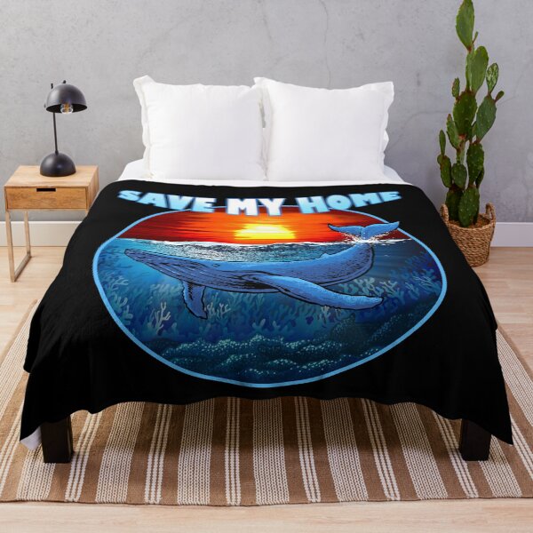 Item preview, Save My Home - Blue Whale - Whale - Sea - Ocean designed and sold by DELMEO.