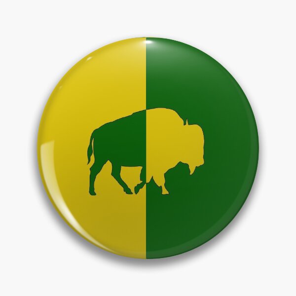 Item preview, Green and Goldenrod Bison designed and sold by TinkerandBone.