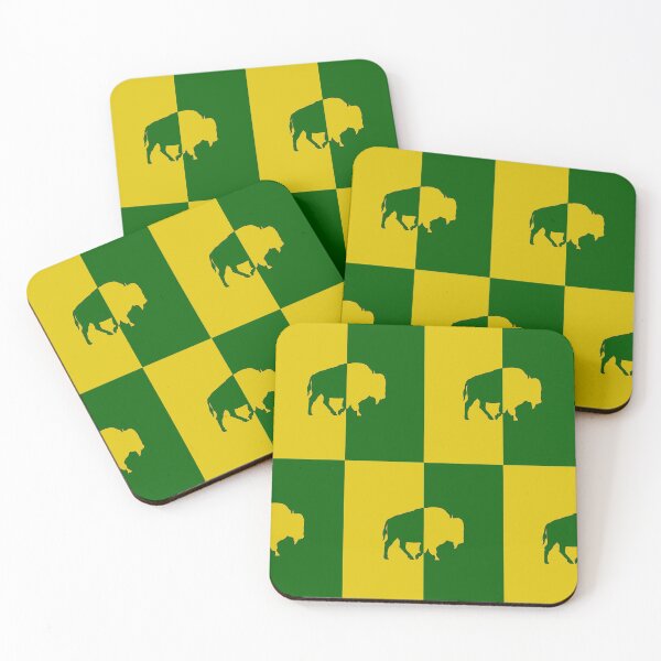 Item preview, Green and Goldenrod Bison designed and sold by TinkerandBone.