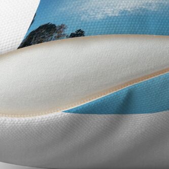 Alternate view of Rainbow Angel Cloud Windows From Heaven Throw Pillow